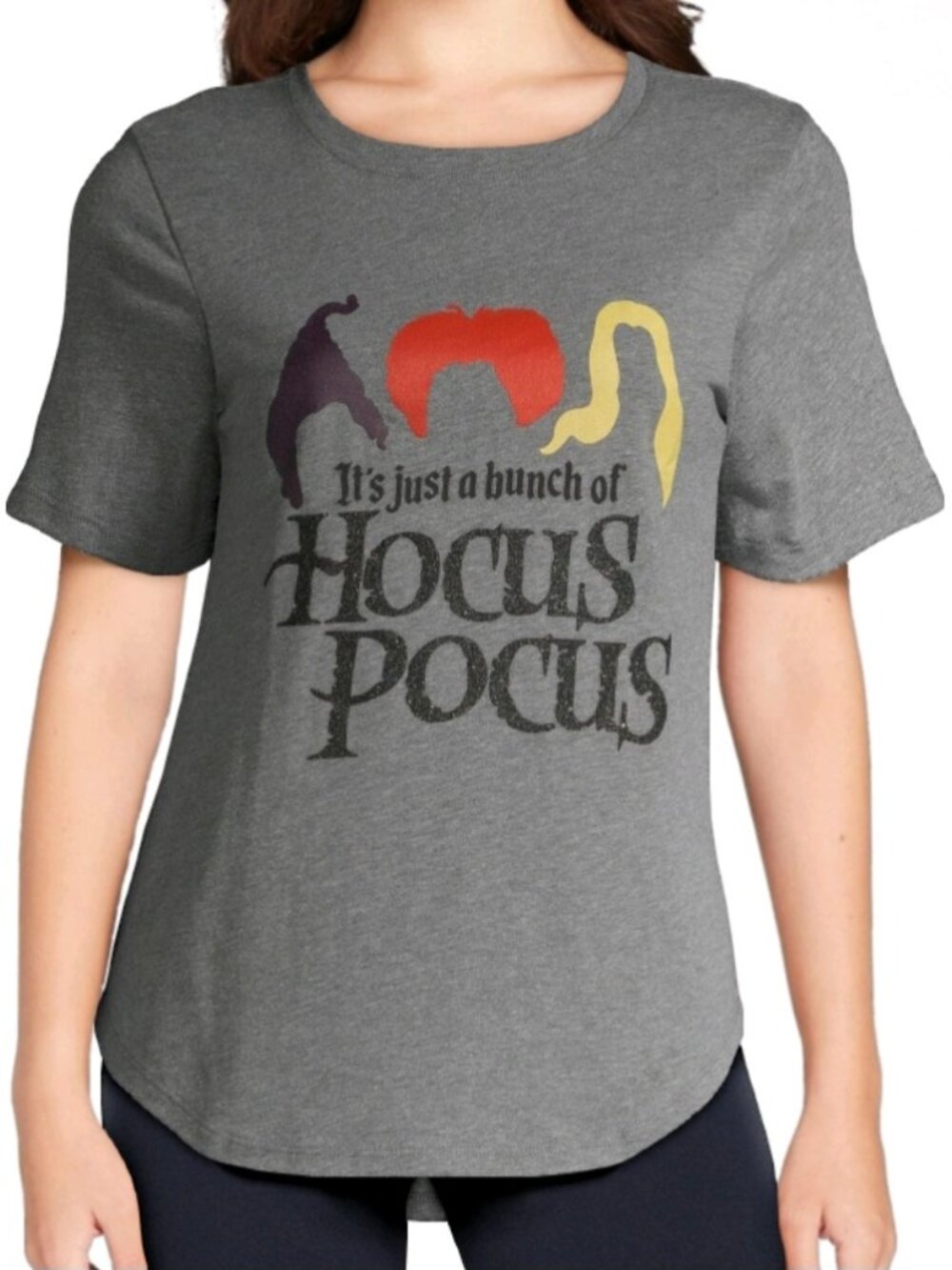 Disney Hocus Pocus Juniors Halloween Graphic T-Shirt X-Small